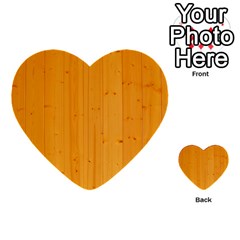 Honey Maple Multi-purpose Cards (heart)  by trendistuff