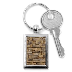 Block Wall 1 Key Chains (rectangle)  by trendistuff