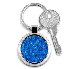 Turquoise Glass Key Chains (round)  by trendistuff