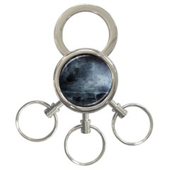 Black Splatter 3-ring Key Chains by trendistuff