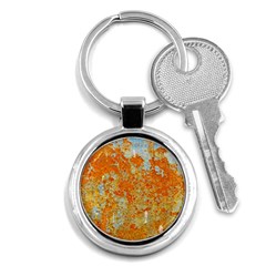 Yellow Rusty Metal Key Chains (round)  by trendistuff