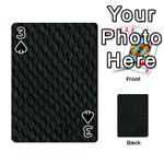 DARK GREEN SCALES Playing Cards 54 Designs  Front - Spade3