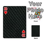 DARK GREEN SCALES Playing Cards 54 Designs  Front - Heart10