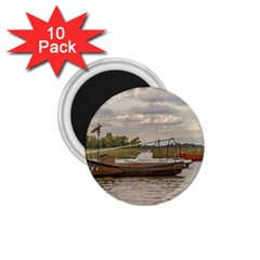 Fishing And Sailboats At Santa Lucia River In Montevideo 1 75  Magnets (10 Pack)  by dflcprints