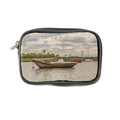 Fishing And Sailboats At Santa Lucia River In Montevideo Coin Purse by dflcprints