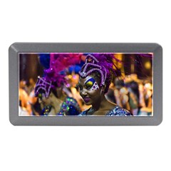 Costumed Attractive Dancer Woman At Carnival Parade Of Uruguay Memory Card Reader (mini) by dflcprints