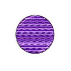 Purple Tribal Pattern Hat Clip Ball Marker by KirstenStar