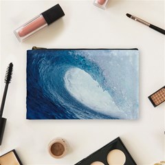 Ocean Wave 2 Cosmetic Bag (medium)  by trendistuff