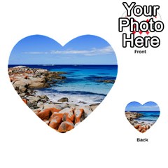 Bay Of Fires Multi-purpose Cards (heart)  by trendistuff