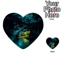 Waitomo Glowworm Multi-purpose Cards (heart)  by trendistuff