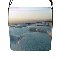 Travertine Pools Flap Messenger Bag (l)  by trendistuff