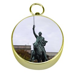 Washington Statue Gold Compasses by trendistuff