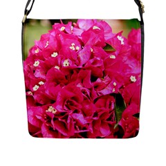 Bougainvillea Flap Messenger Bag (l)  by trendistuff