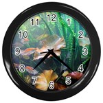 MARINE LIFE Wall Clocks (Black) Front