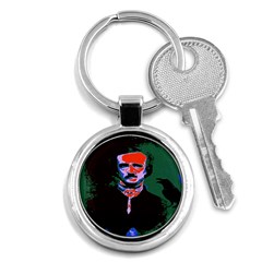 Edgar Allan Poe Pop Art  Key Chains (round)  by icarusismartdesigns