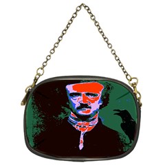 Edgar Allan Poe Pop Art  Chain Purses (one Side)  by icarusismartdesigns