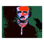 Edgar Allan Poe Pop Art  Double Sided Flano Blanket (Large)  80 x60  Blanket Front