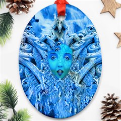 Medusa Metamorphosis Ornament (oval)  by icarusismartdesigns