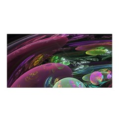 Creation Of The Rainbow Galaxy, Abstract Satin Wrap by DianeClancy