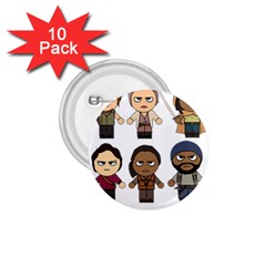 The Walking Dead   Main Characters Chibi   Amc Walking Dead   Manga Dead 1 75  Buttons (10 Pack) by PTsImaginarium