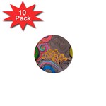 Rainbow Passion 1  Mini Buttons (10 pack)  Front