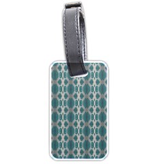 Tropical Blue Abstract Ocean Drops Luggage Tags (one Side)  by yoursparklingshop