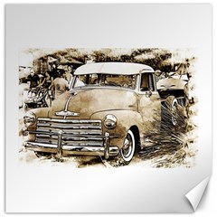 Vintage Chevrolet Pick Up Truck Canvas 16  X 16   by MichaelMoriartyPhotography