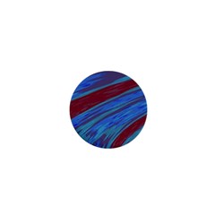 Swish Blue Red Abstract 1  Mini Magnets by BrightVibesDesign