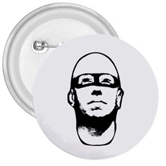 Baldhead Hero Comic Illustration 3  Buttons by dflcprints