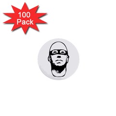 Baldhead Hero Comic Illustration 1  Mini Buttons (100 Pack)  by dflcprints