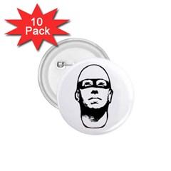 Baldhead Hero Comic Illustration 1 75  Buttons (10 Pack) by dflcprints