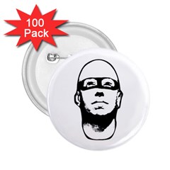 Baldhead Hero Comic Illustration 2 25  Buttons (100 Pack)  by dflcprints