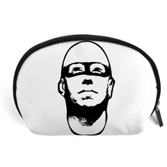 Baldhead Hero Comic Illustration Accessory Pouches (large)  by dflcprints