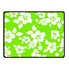 Lime Hawaiian Fleece Blanket (small) by AlohaStore