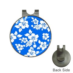 Blue Hawaiian Hat Clips With Golf Markers by AlohaStore