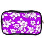 Purple Hawaiian Toiletries Bags 2-Side Front