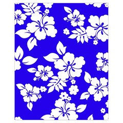 Deep Blue Hawaiian Drawstring Bag (small) by AlohaStore