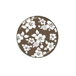 Sepia Hawaiian Hat Clip Ball Marker (4 pack) Front