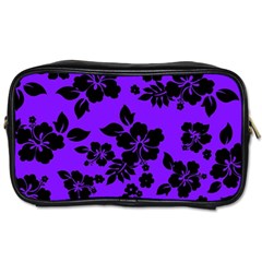 Violet Dark Hawaiian Toiletries Bags 2-side by AlohaStore