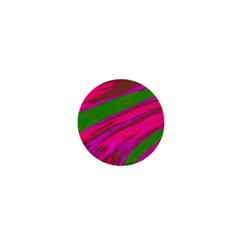 Swish Bright Pink Green Design 1  Mini Magnets by BrightVibesDesign