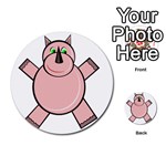 Pink Rhino Multi-purpose Cards (Round)  Back 6