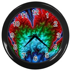 Amazing Special Fractal 25b Wall Clocks (black) by Fractalworld