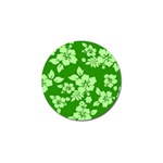 Green Hawaiian Golf Ball Marker Front