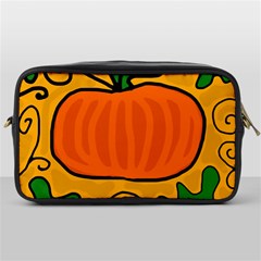 Thanksgiving Pumpkin Toiletries Bags by Valentinaart