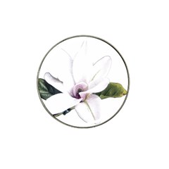 White Magnolia Pencil Drawing Art Hat Clip Ball Marker (4 Pack) by picsaspassion