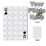  honeycomb - diamond black and white pattern Playing Cards 54 Designs  Front - SpadeQ