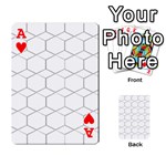  honeycomb - diamond black and white pattern Playing Cards 54 Designs  Front - HeartA