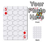  honeycomb - diamond black and white pattern Playing Cards 54 Designs  Front - Diamond5