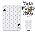  honeycomb - diamond black and white pattern Playing Cards 54 Designs  Front - Spade6