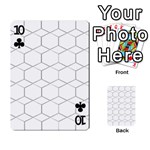  honeycomb - diamond black and white pattern Playing Cards 54 Designs  Front - Club10